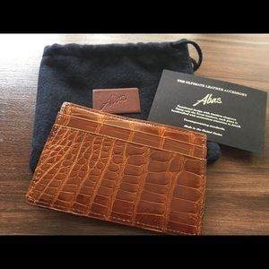 Men’s alligator Money Clip